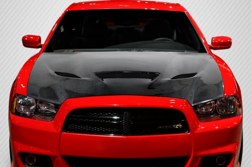 Carbon Fiber DriTech Hellcat Style Hood 11-14 Dodge Charger